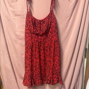 Lily Rose Red and Black Patterned Dress
